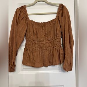 Jcrew Gathered Top
